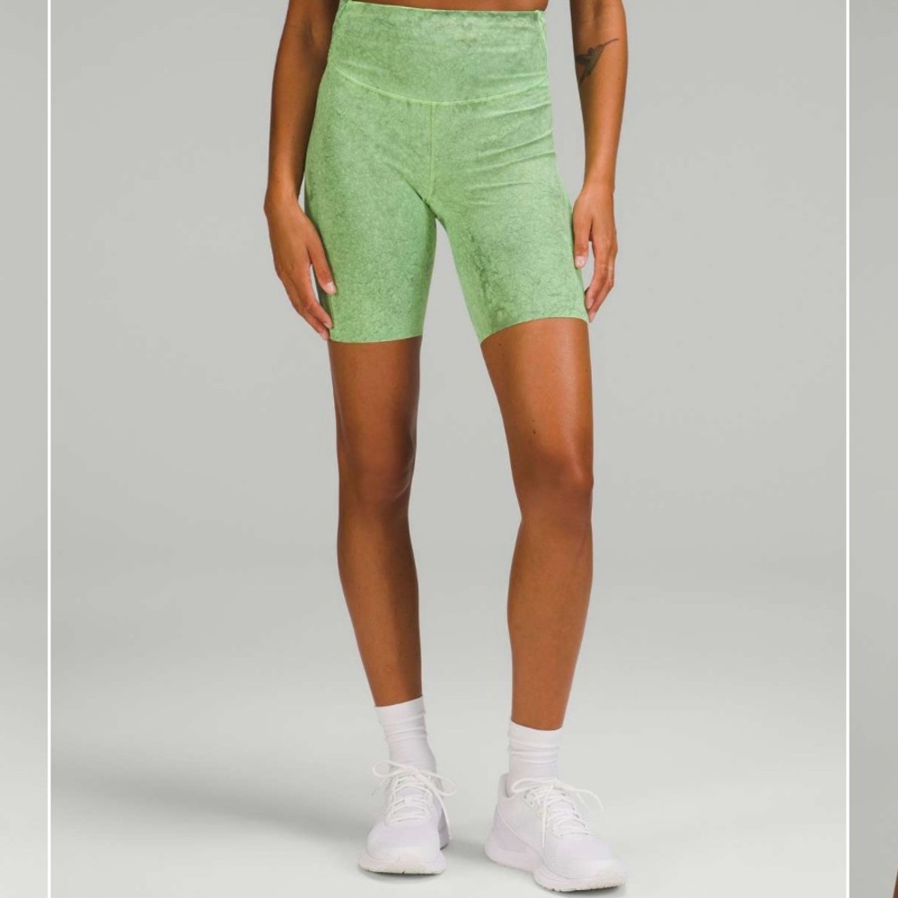 lululemon athletica Base Pace High-Rise Bike Shorts Green